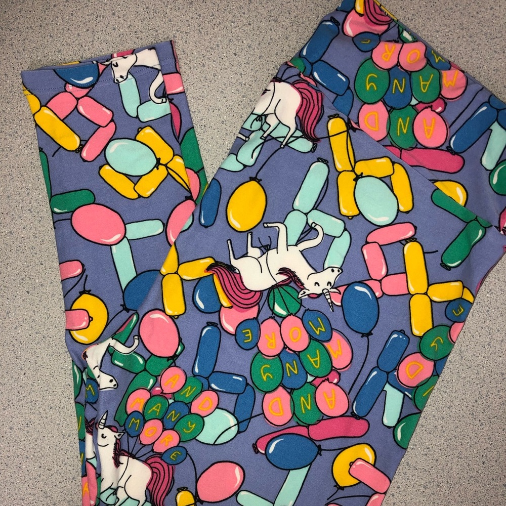 LuLaRoe unicorn birthday leggings TC